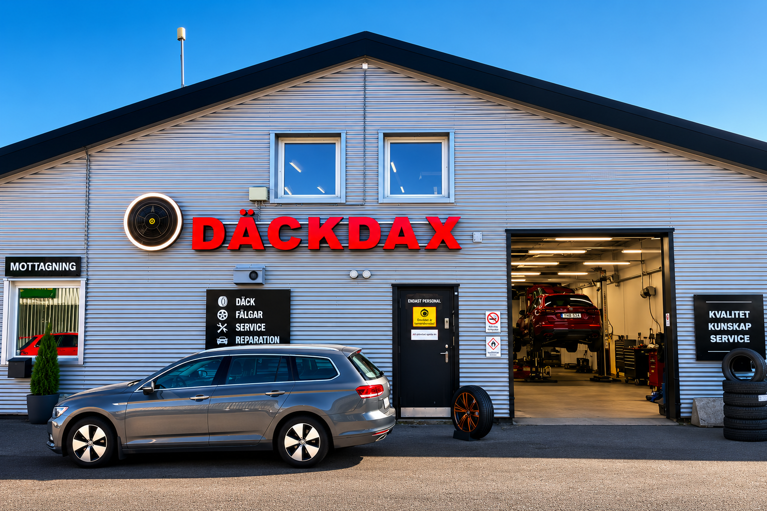 Däck Dax bilverkstad på Manufakturgatan 13 i Göteborg